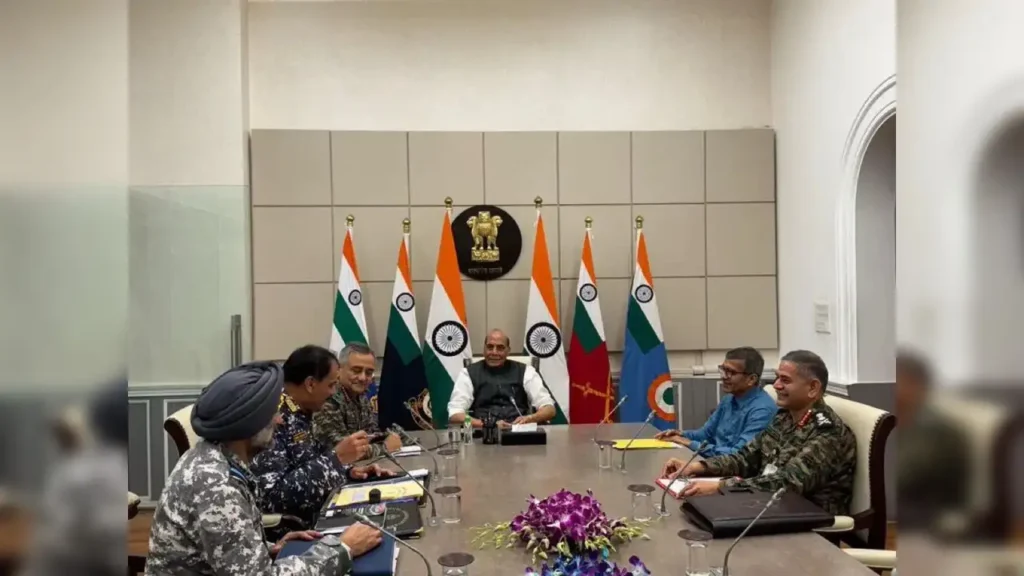 India-Pakistan Border Tensions LIVE Defence Chiefs Meet Rajnath Singh Amid Military Standoff